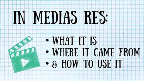 media res definition|in medias res pronunciation.